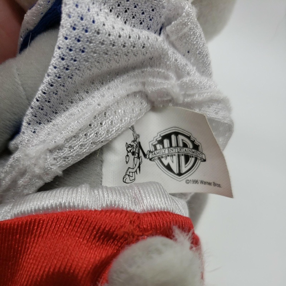 Vintage 1996 McDonalds Space Jam Bugs Bunny Looney Tunes Push plush figurine - Picture 4 of 5